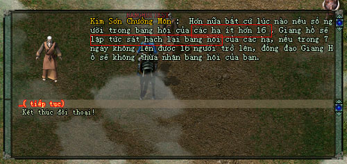 Giao diện thông báo Bang hội